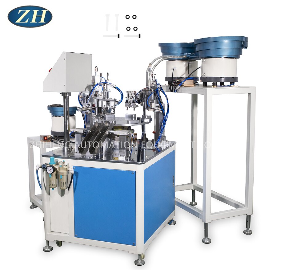 White Rod Sealing Ring High Degree Of Automatic Assembly Machine Line